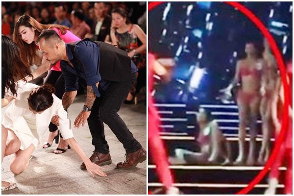 Vồ ếch, sập sân khấu, bị sàm sỡ... muôn kiểu tai nạn trên sân khấu của sao Việt-10