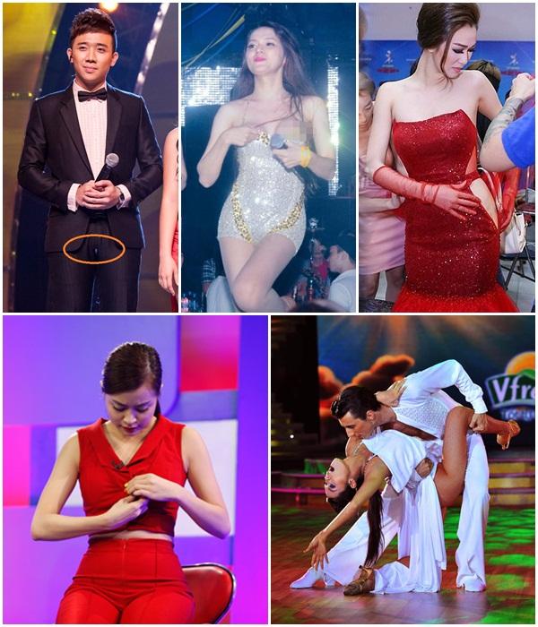 Vồ ếch, sập sân khấu, bị sàm sỡ... muôn kiểu tai nạn trên sân khấu của sao Việt-13