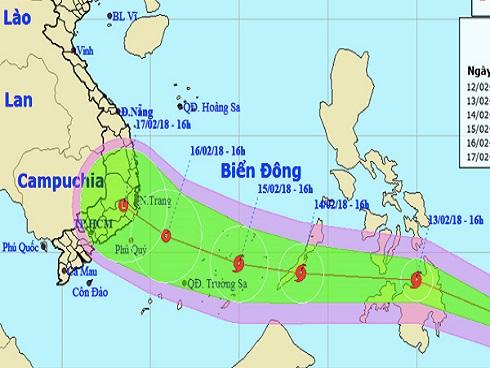 Dự báo thời tiết 13/2: Bão Sanba vào Biển Đông 30 Tết