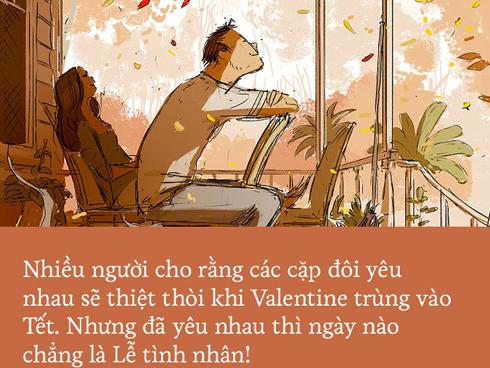 Valentine trùng dịp Tết Nguyên Đán, các cặp đôi yêu nhau nói gì?