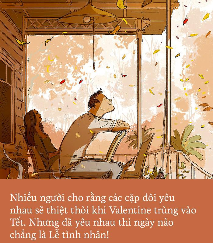 Valentine trùng dịp Tết Nguyên Đán, các cặp đôi yêu nhau nói gì?-1