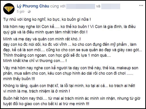 Lý Phương Châu bàng hoàng ám chỉ con gái ruột được Linh Chi dạy trang điểm dù bé mới lên 6-1