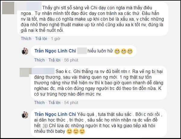 Lý Phương Châu bàng hoàng ám chỉ con gái ruột được Linh Chi dạy trang điểm dù bé mới lên 6-4