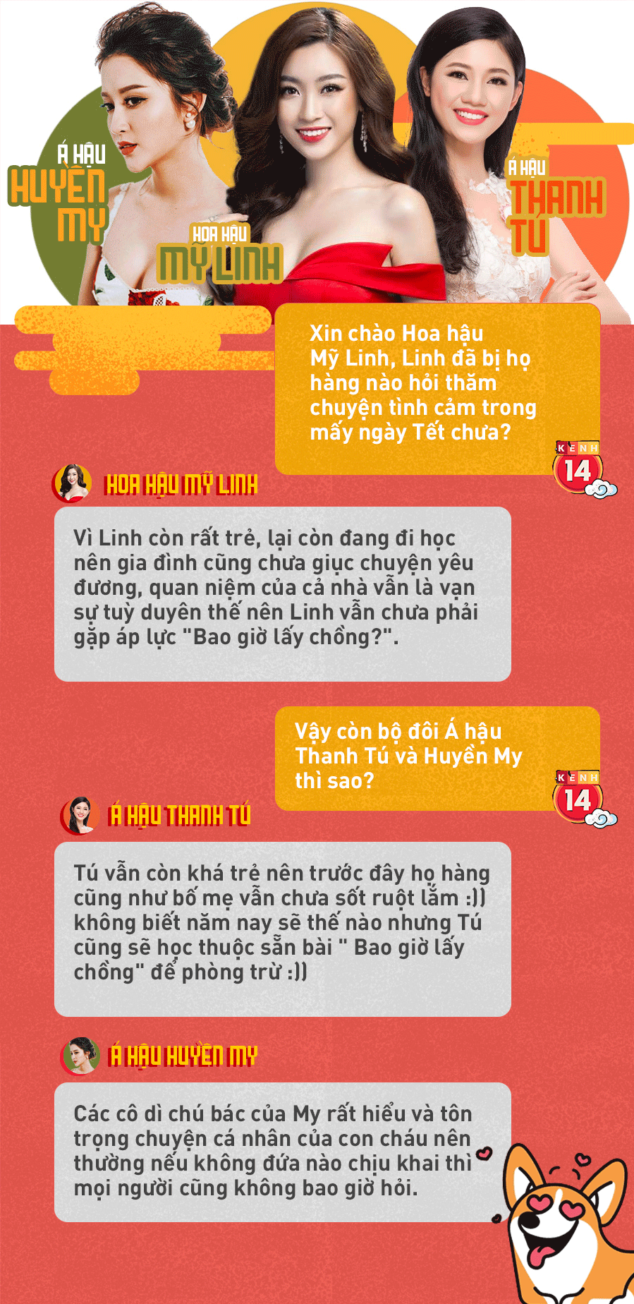 Chat cực nhanh Tết Mậu Tuất: Dàn người đẹp Việt xử trí thế nào trước lời hỏi thăm Bao giờ lấy chồng?-1