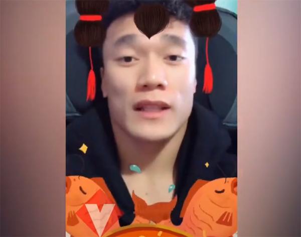 Thích thú với clip chúc Tết dùng app biến hình của U23 Việt Nam Tiến Dũng, Quang Hải và Đức Chinh-1