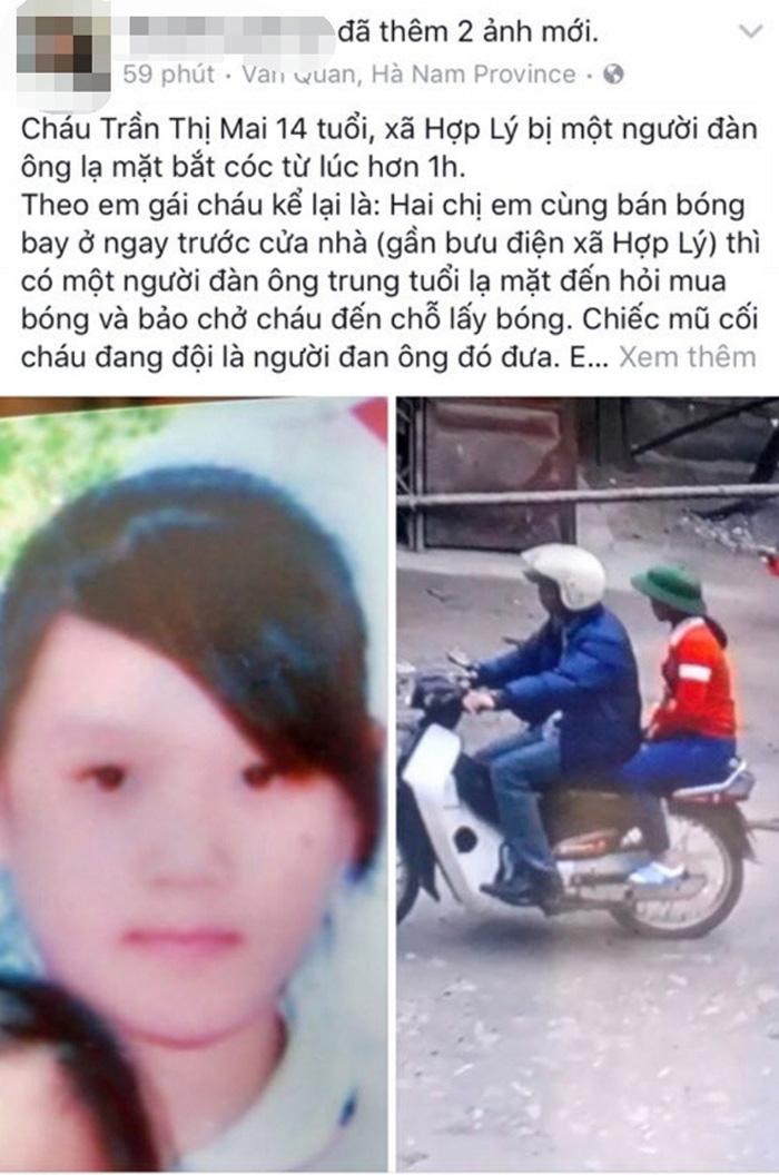 Sự thật bất ngờ vụ nữ sinh 14 tuổi mất tích khi bán bóng bay-1