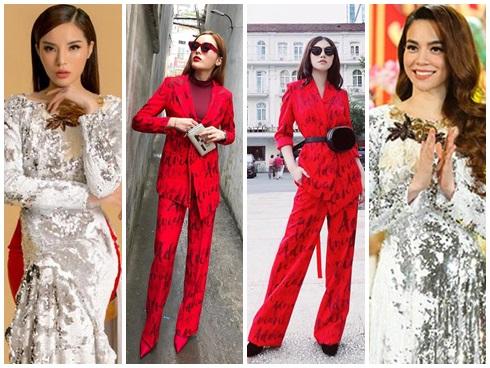 Kỳ Duyên đẹp bất phân thắng bại dù liên tiếp 'đụng hàng' dịp đầu năm