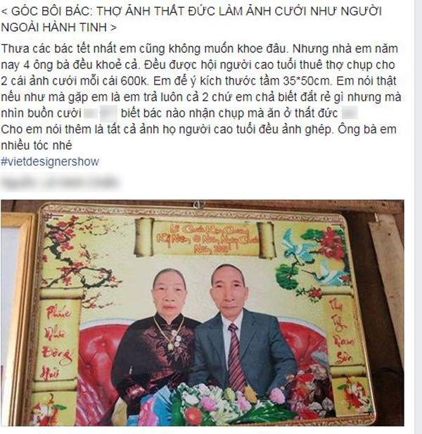 Thợ ảnh không có tâm: Chụp hình cưới kỉ niệm của ông bà xấu tệ-1