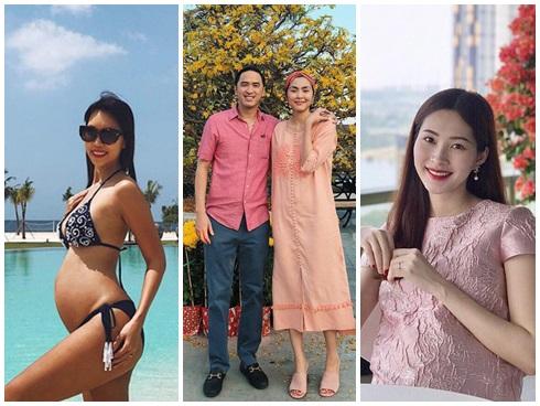 4 mẹ bầu mới của showbiz Việt 2018: người nhẹ nhàng đơn giản, người vòng 2 vượt mặt mà vẫn sexy