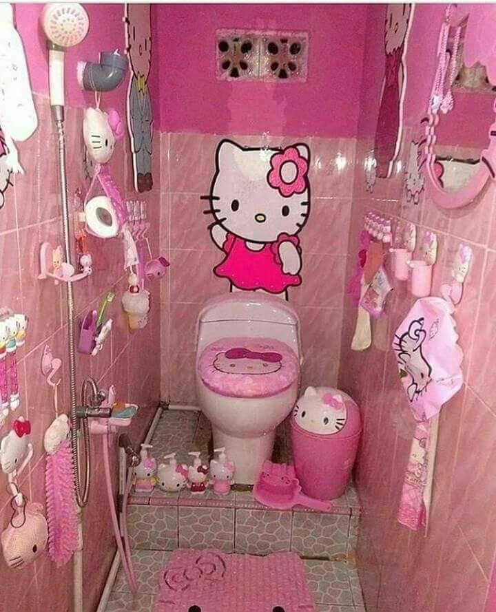 Ảnh hot nhất ngày: WC được trang trí từ A đến Z bằng hình tượng mèo Hello Kitty-2