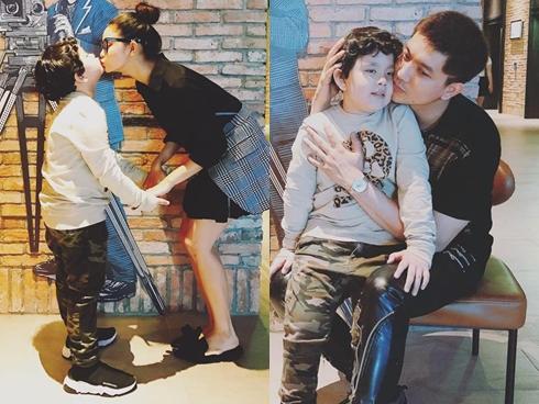 Trương Quỳnh Anh và Tim né tránh chung đôi dù cùng đưa con đi xem phim?