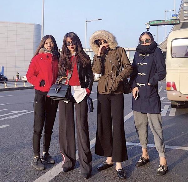 Chất phát ngất với muôn kiểu diện đồ của sao Việt khi xuất ngoại đầu năm-4