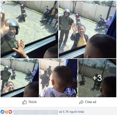 Ông bà ngoại hết Tết bịn rịn chia tay cháu qua cửa kính gây xúc động-1