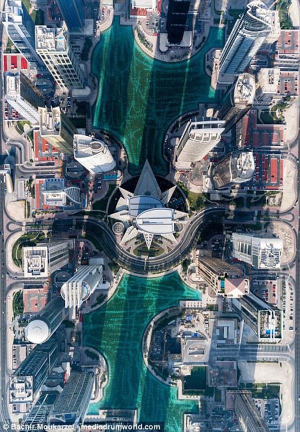 Kiến trúc đẹp mê hồn của thành phố Dubai từ trên cao-7