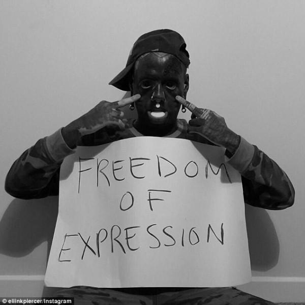 Chàng thợ xăm biến mình thành tác phẩm kì quái: Đen toàn tập, nong môi, bơm mực vào mắt-4