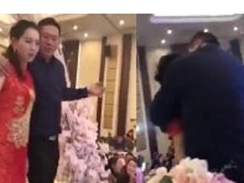 Bố chồng say xỉn, cưỡng hôn con dâu ngay giữa đám cưới