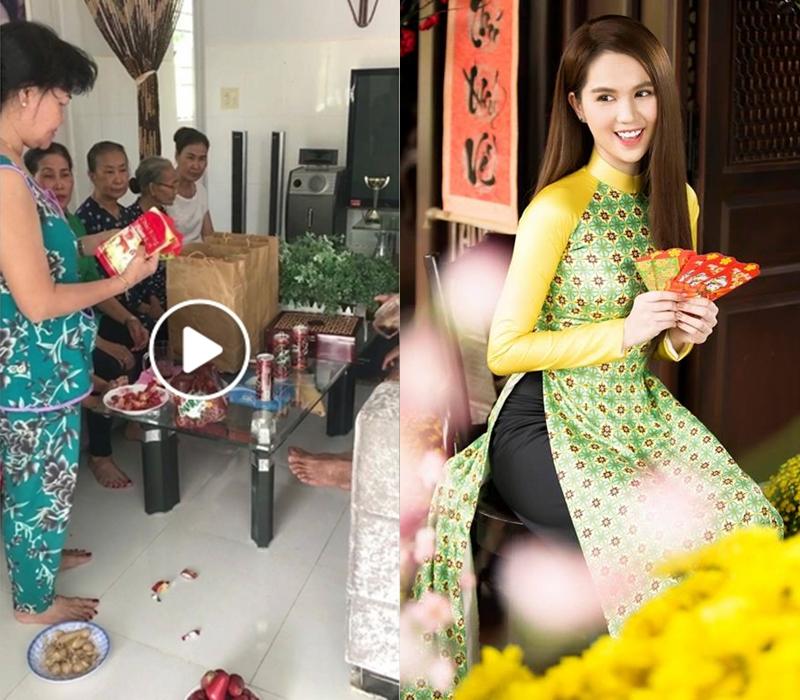 Không chỉ hiếu thảo với mẹ kế, Ngọc Trinh còn tặng quà và lì xì cho họ hàng bên mẹ-3