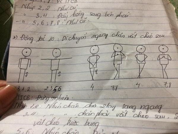 Thầy giáo chất nhất năm: Cho học sinh chép phạt môn thể dục bằng hình vẽ-1