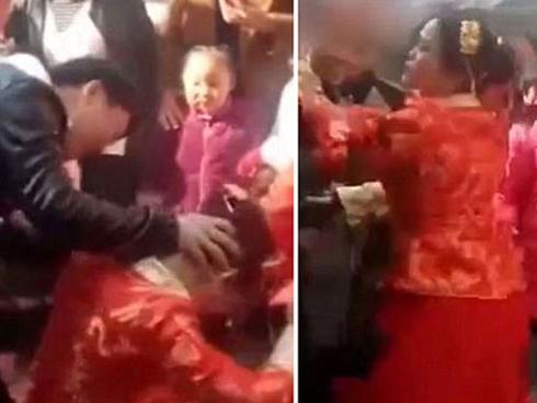 Bị ép quỳ lạy mẹ chồng, cô dâu tát liên tiếp vào mặt khách mời