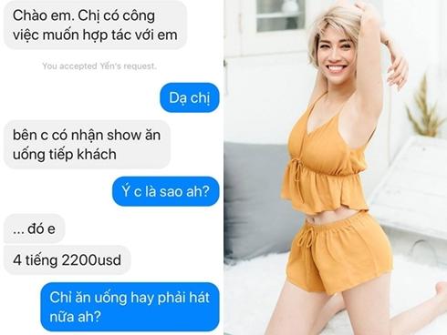 Ca sĩ Pha Lê bị gạ 'đi khách' 4 tiếng với giá khoảng 45 triệu