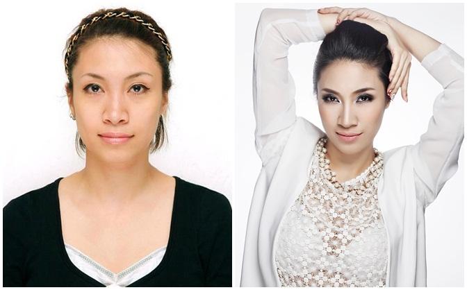 Không có phấn son thì gương mặt Pha Lê kém sức sống hơn nhưng xét chung những nét trên gương mặt cô cũng khá nuột nà.