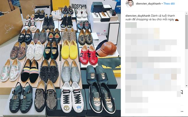 Không chỉ Miu Lê, cậu bạn trời sinh cũng sở hữu cả bộ sưu tập giày hiệu khủng thế này-3