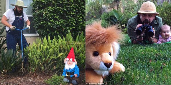 Không nhịn được cười bộ ảnh cha con siêu ngộ nghĩnh-2