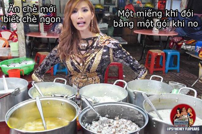 QUÁ HÀI: Hoàng Thùy giờ đây đã tự tin ăn chè đậu đen không bị dính răng-8