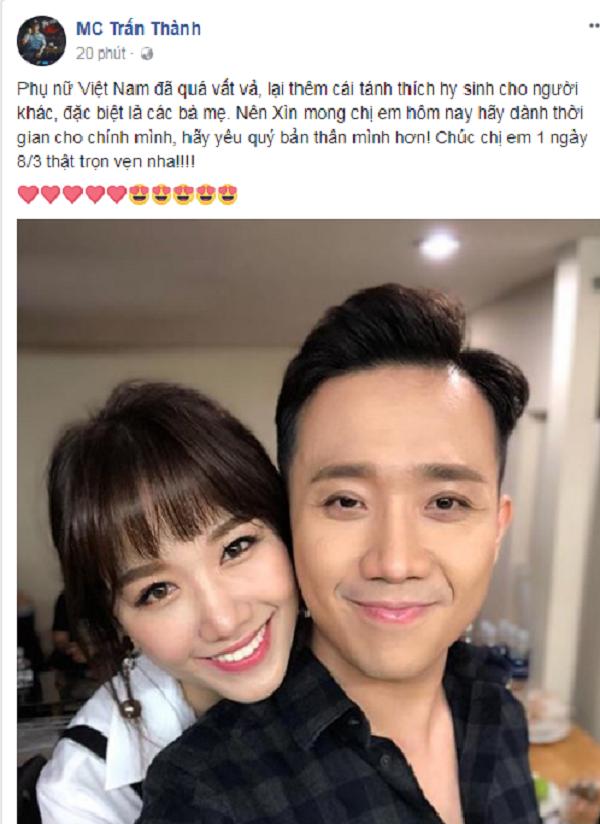 Đăng Khôi hì hục giặt đồ, Hari Won thẳng tay tát ông xã và muôn kiểu chúc 8/3 của sao Việt-3