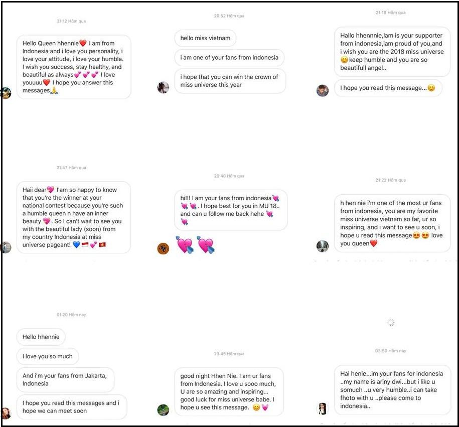 Đúng ngày 8/3, khán giả Indonesia đồng lòng chúc HHen Niê trở thành Miss Universe 2018-2