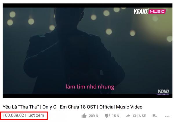 Đây là 5 sản phẩm Vpop 2017 mà qua 2018 vẫn lập kỉ lục đều đều-2