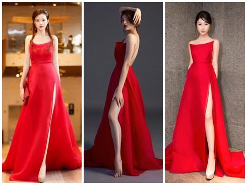 Hiếm hoi diện đầm xẻ tận hông, Midu 'đụng độ' Quỳnh Anh Shyn cùng loạt chân dài Vbiz