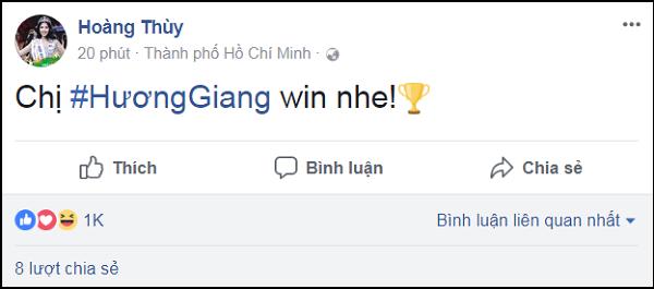 Làng giải trí Việt vỡ òa khi Hương Giang đăng quang Hoa hậu Chuyển giới Quốc tế 2018-2