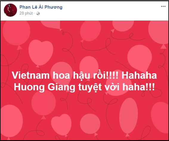 Làng giải trí Việt vỡ òa khi Hương Giang đăng quang Hoa hậu Chuyển giới Quốc tế 2018-3