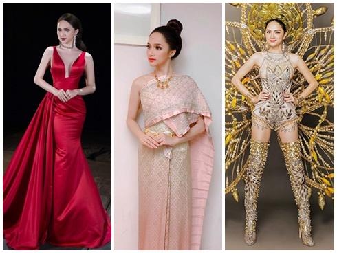 Ngắm loạt thiết kế đã giúp Hương Giang Idol đăng quang Hoa hậu chuyển giới Quốc tế 2018