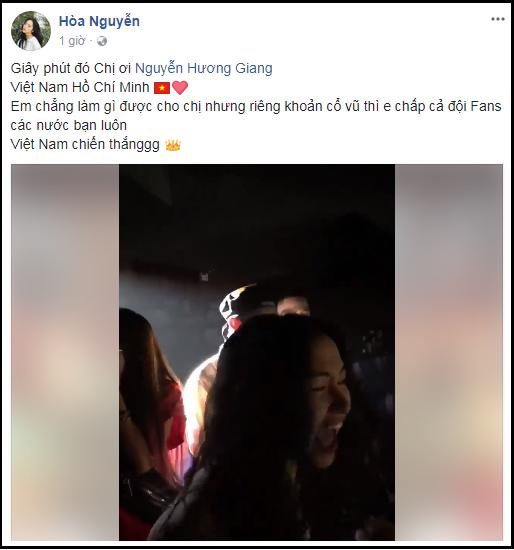 Hòa Minzy gào to chấp cả đội fan Thái Lan khi Hương Giang đăng quang hoa hậu-2