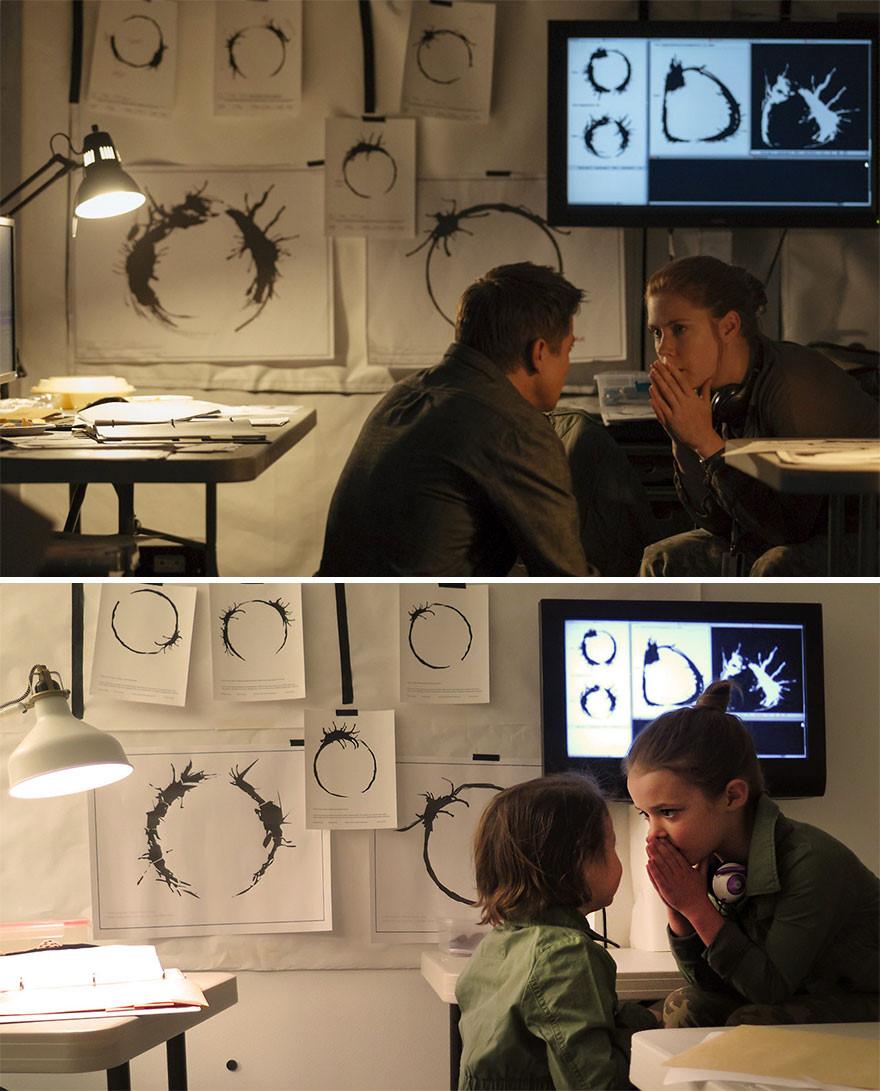 Loạt ảnh nhái cảnh nổi tiếng trong phim đoạt Oscar của 3 cô bé-7