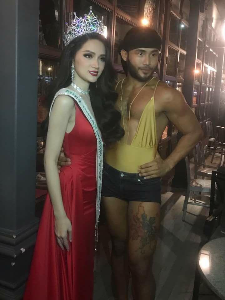 KHOẢNH KHẮC HIẾM: Hoa hậu Hương Giang Idol đọ sắc với thánh nam catwalk Philippines-3