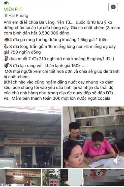 Chặt chém 3 mâm cơm ‘bình dân’ giá 3,5 triệu, nhà hàng bị phạt 750 nghìn đồng-1
