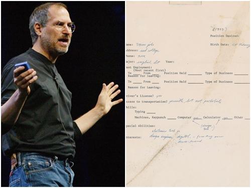 Đơn xin việc của Steve Jobs có giá gần 4 tỷ đồng