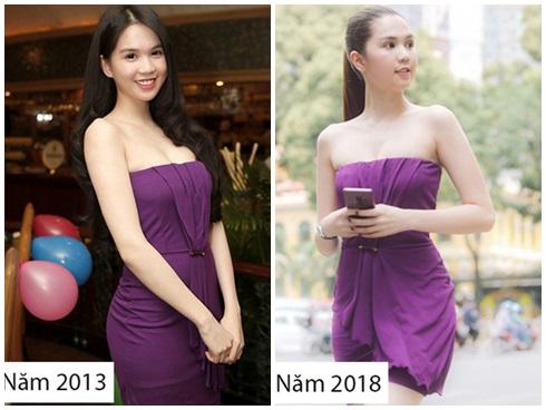 Cả kho đồ hiệu nhưng lại chọn mặc chiếc váy tím lịm từ 5 năm trước, Ngọc Trinh bị chê sến và lạc điệu