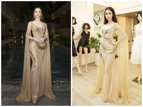 Vừa về nước, Hương Giang mặc lại váy xuyên thấu của Đỗ Mỹ Linh xuất hiện nóng bỏng tại sự kiện