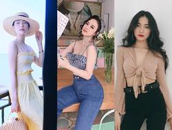 Dàn sao Việt 'giải nóng' bằng crop-top, áo hở ngực trong mùa hè
