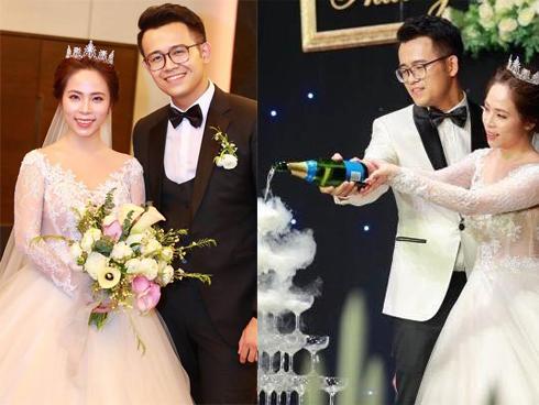 Sau đám hỏi lặng lẽ, MC 'Chúng tôi là chiến sĩ' cực điển trai trong đám cưới với vợ xinh đẹp