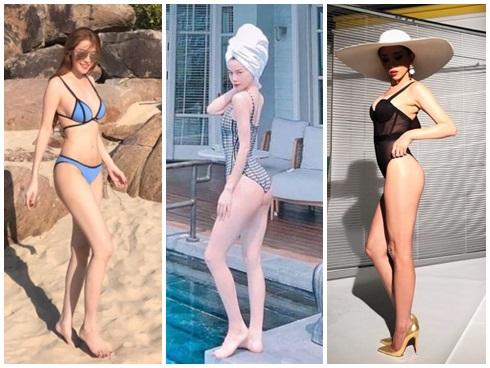 Mới chớm hè, Quế Vân - Hồ Ngọc Hà đã diện bikini khoe dáng bốc lửa