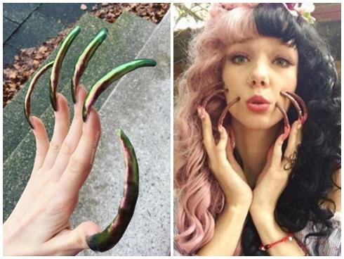 Cô nàng kể khổ sau khi 'nhịn' cắt móng tay 4 năm vì đam mê