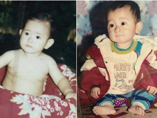 Tướng phu thê là có thật, không tin thì nhìn ảnh như hai giọt nước thuở bé của cặp đôi này