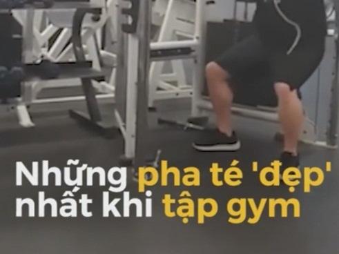 Những pha ngã 'nhớ đời' trong phòng tập thể hình