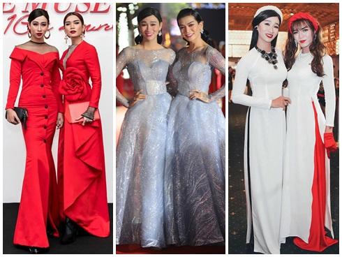 Những lần giả gái 'áp đảo' dàn mỹ nhân Việt trên thảm đỏ của cặp 'Sò Lụa' BB Trần - Hải Triều