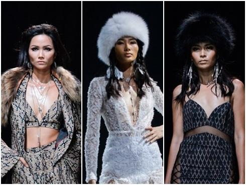 Hiếm khi đụng độ trên cùng sàn catwalk, H'Hen Niê - Hoàng Thùy - Mâu Thủy ai nổi bật hơn?